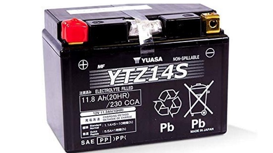 Yuasa ytz14s battery review