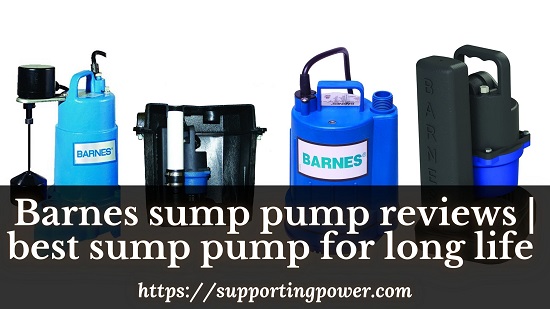 Barnes sump pump reviews